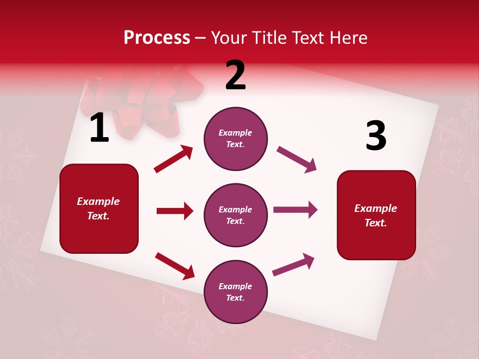 Christmas Decoration Red PowerPoint Template