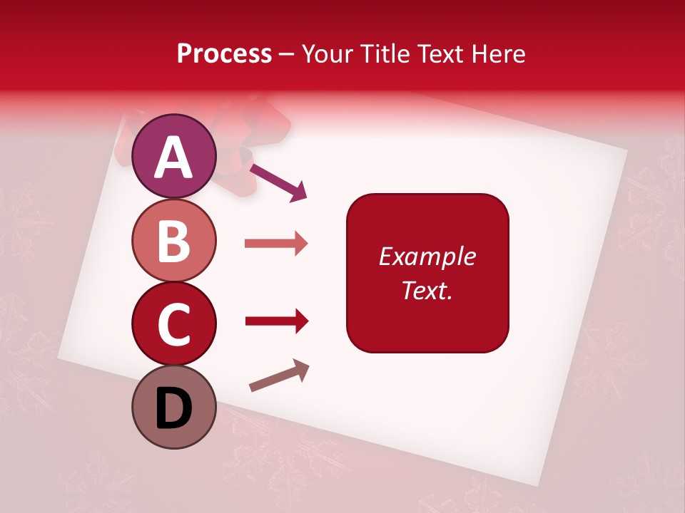 Christmas Decoration Red PowerPoint Template