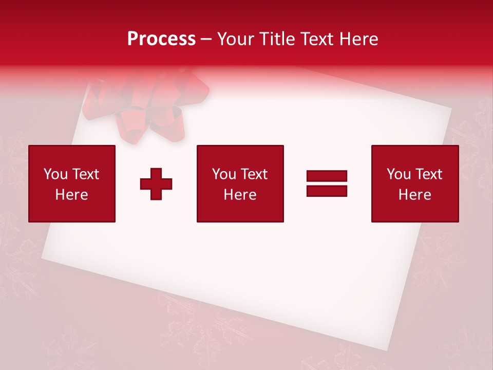 Christmas Decoration Red PowerPoint Template