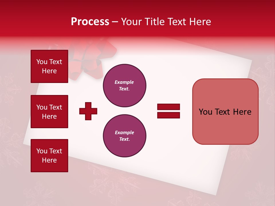 Christmas Decoration Red PowerPoint Template