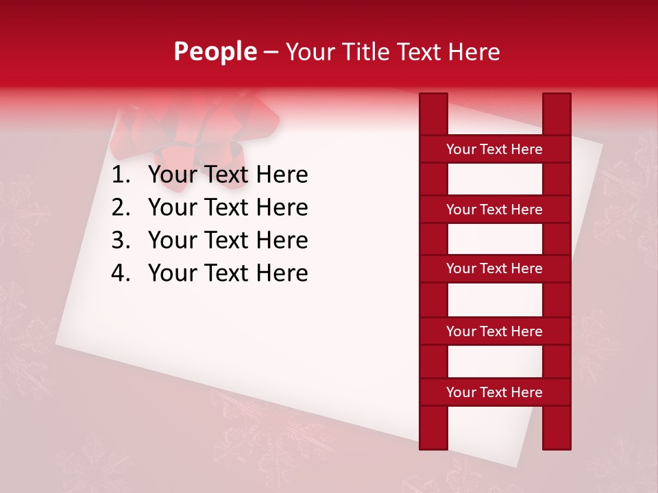 Christmas Decoration Red PowerPoint Template