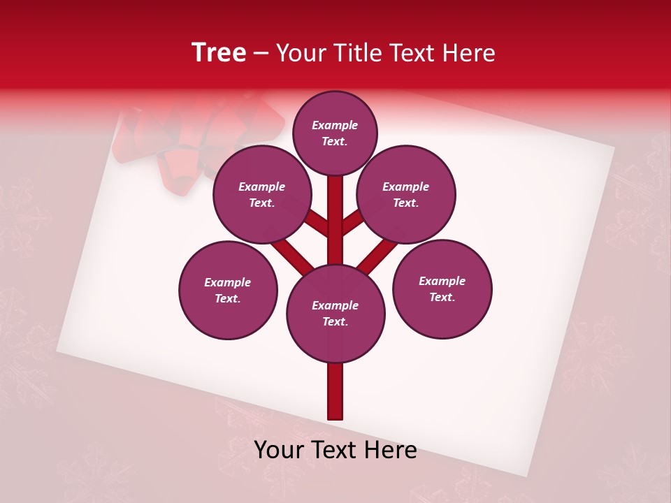 Christmas Decoration Red PowerPoint Template