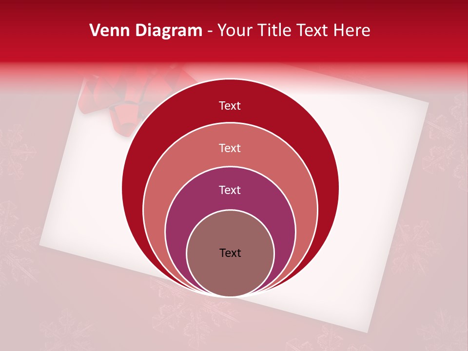 Christmas Decoration Red PowerPoint Template