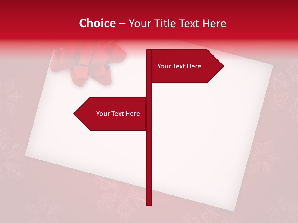 Christmas Decoration Red PowerPoint Template