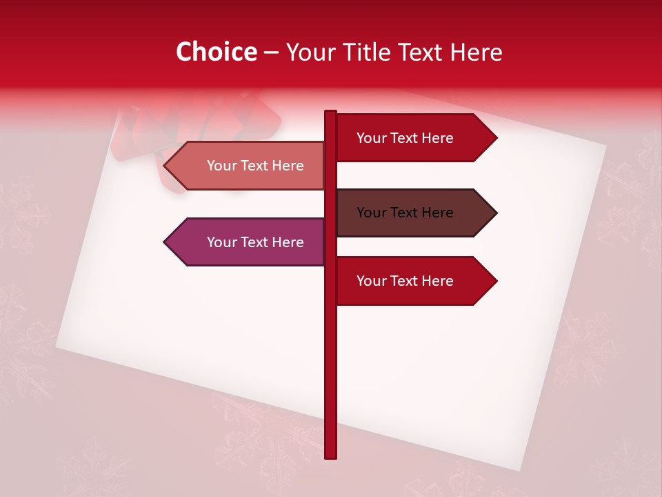 Christmas Decoration Red PowerPoint Template