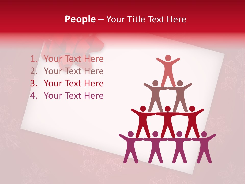 Christmas Decoration Red PowerPoint Template