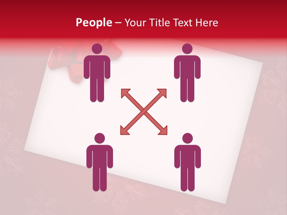 Christmas Decoration Red PowerPoint Template