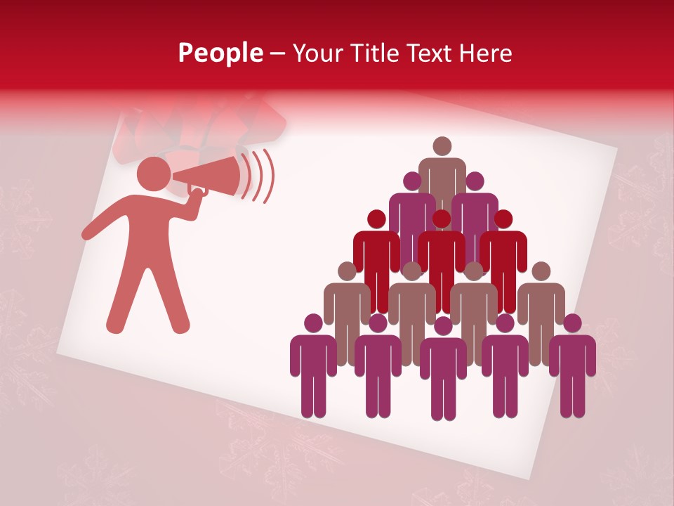 Christmas Decoration Red PowerPoint Template