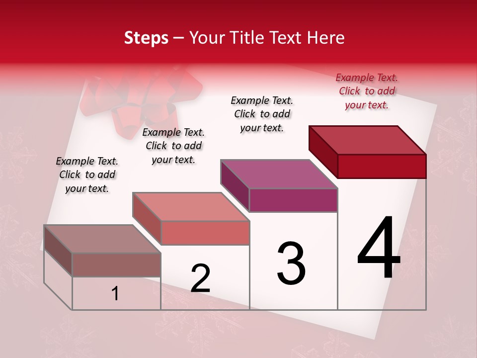 Christmas Decoration Red PowerPoint Template