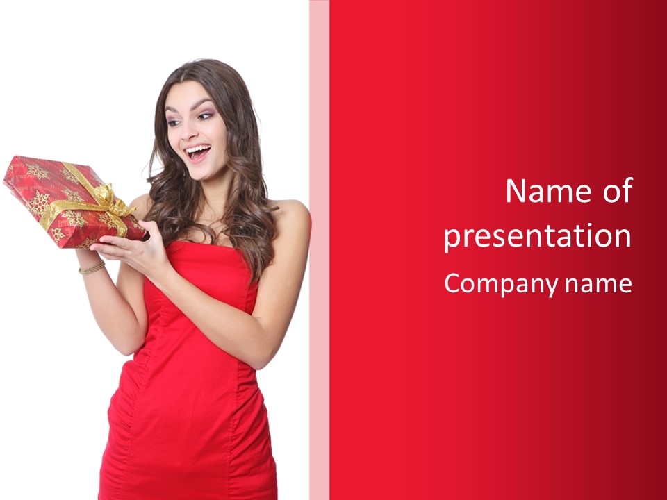 Adult Present Caucasian PowerPoint Template