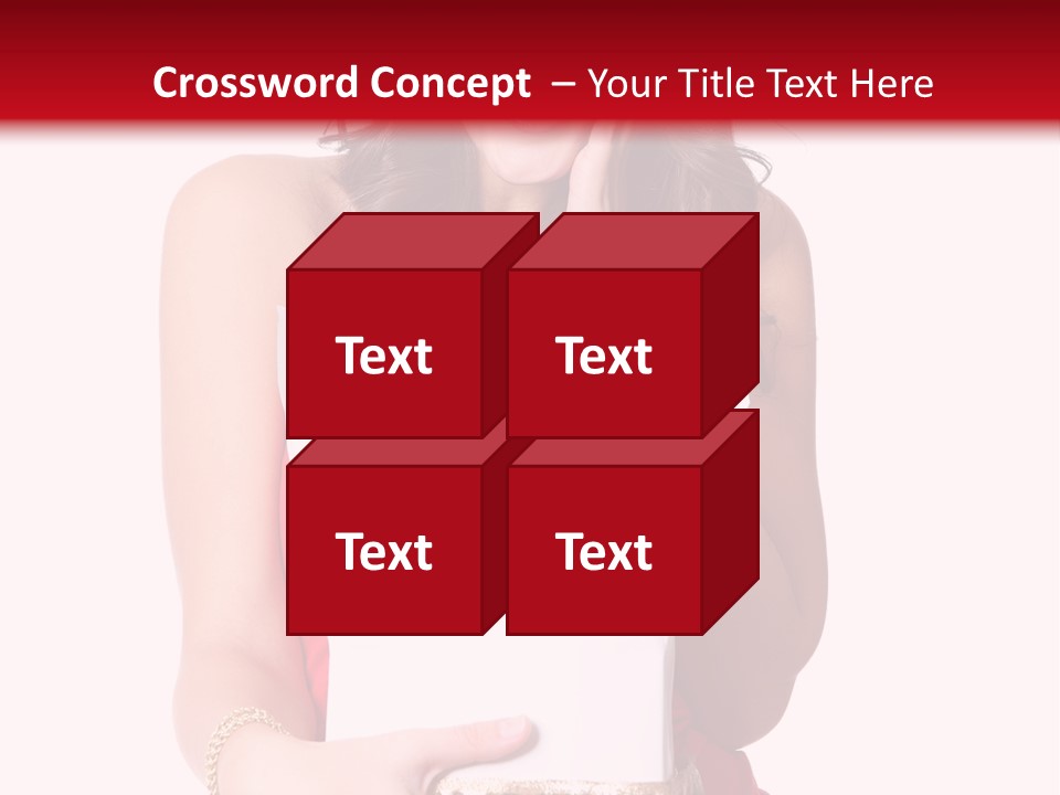 Fashion Isolated Ribbon PowerPoint Template