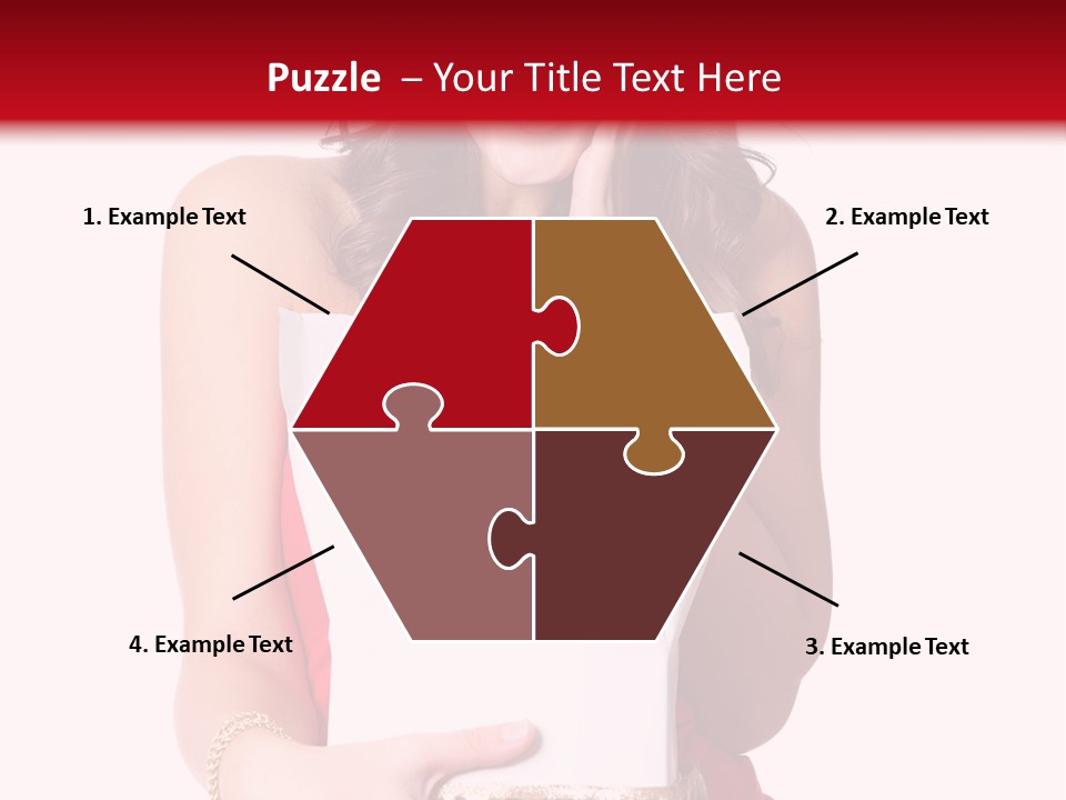 Fashion Isolated Ribbon PowerPoint Template