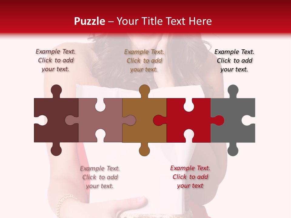 Fashion Isolated Ribbon PowerPoint Template