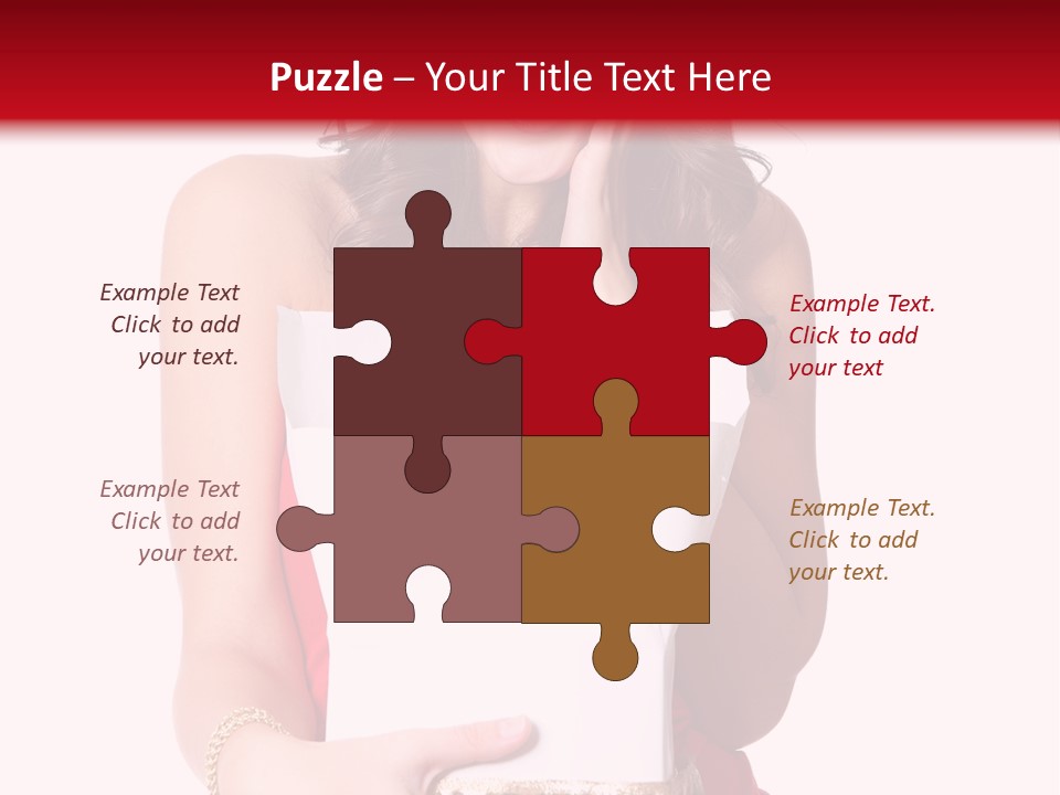 Fashion Isolated Ribbon PowerPoint Template