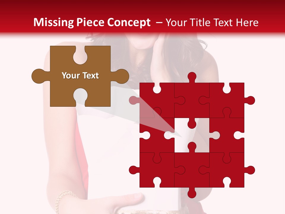 Fashion Isolated Ribbon PowerPoint Template