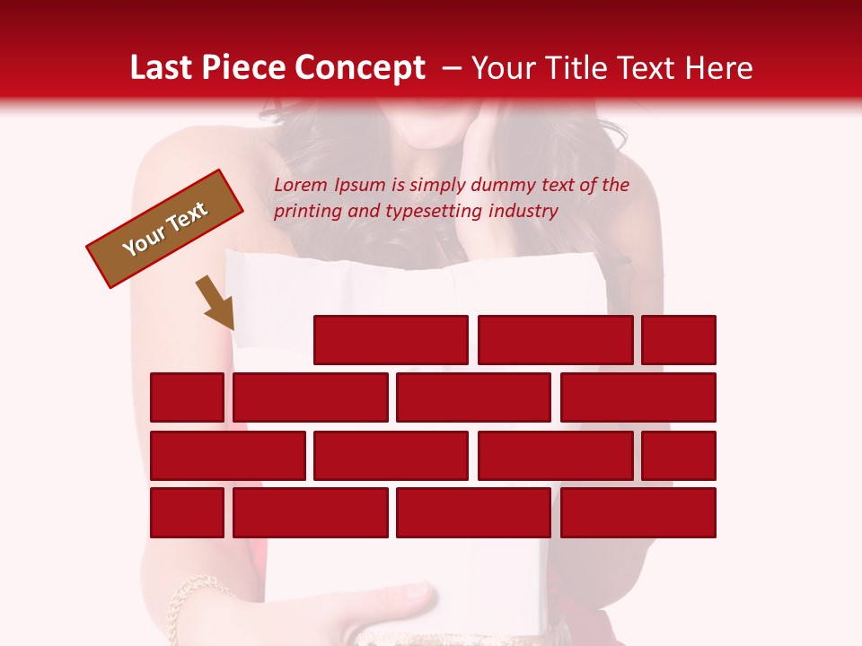 Fashion Isolated Ribbon PowerPoint Template