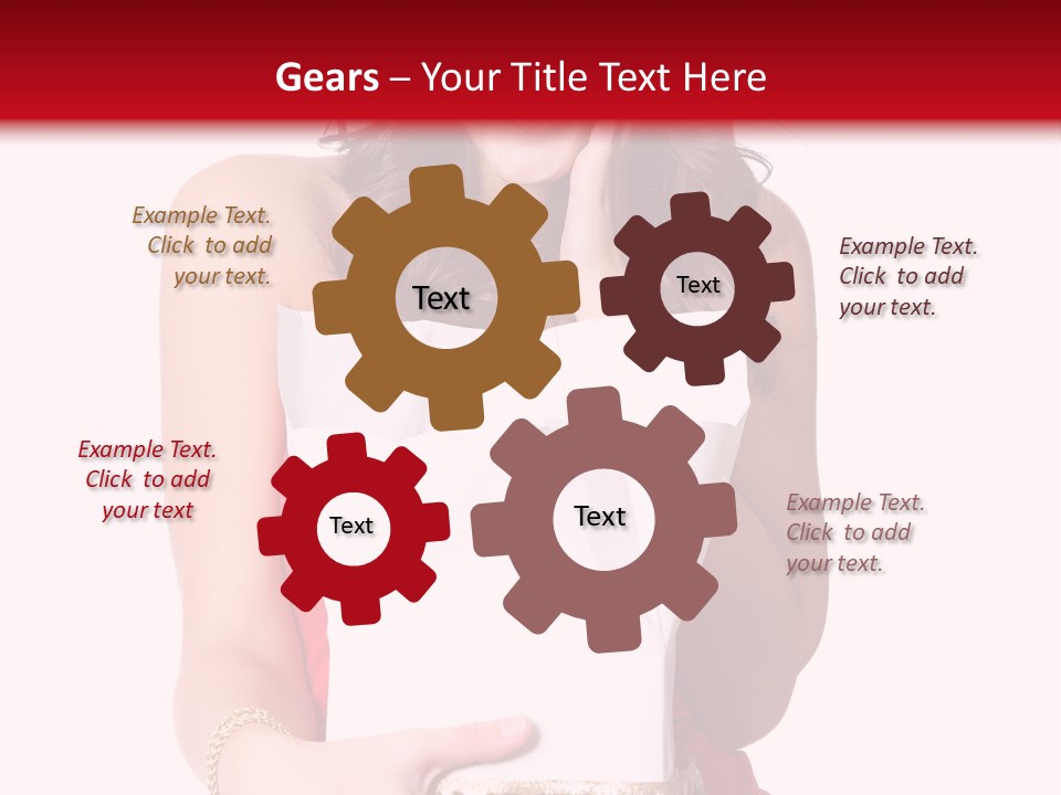 Fashion Isolated Ribbon PowerPoint Template