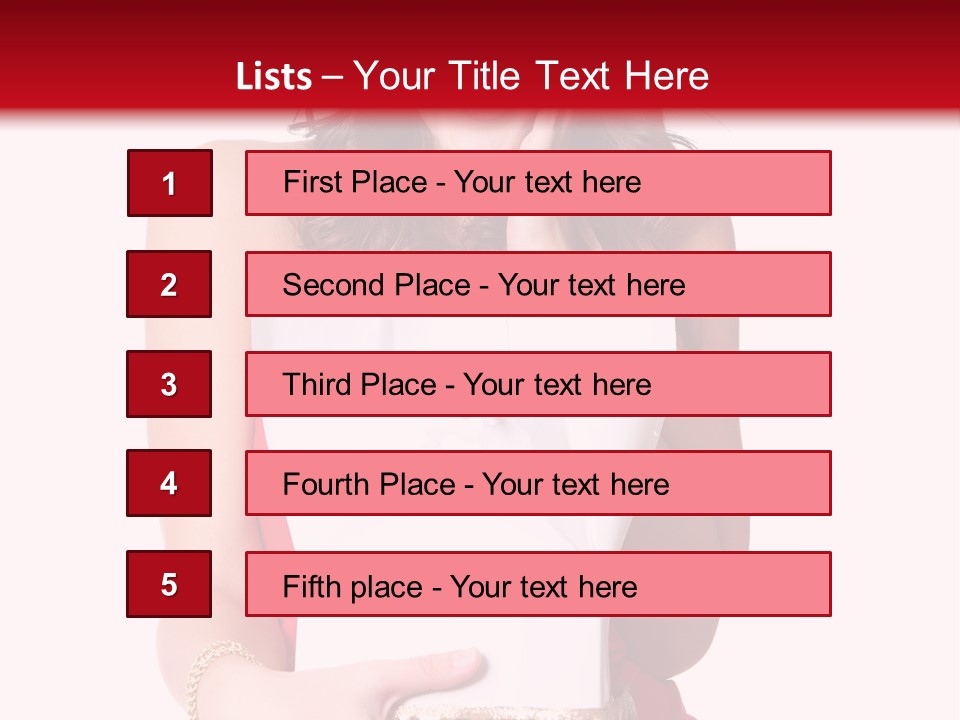 Fashion Isolated Ribbon PowerPoint Template
