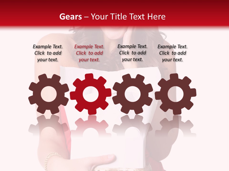 Fashion Isolated Ribbon PowerPoint Template