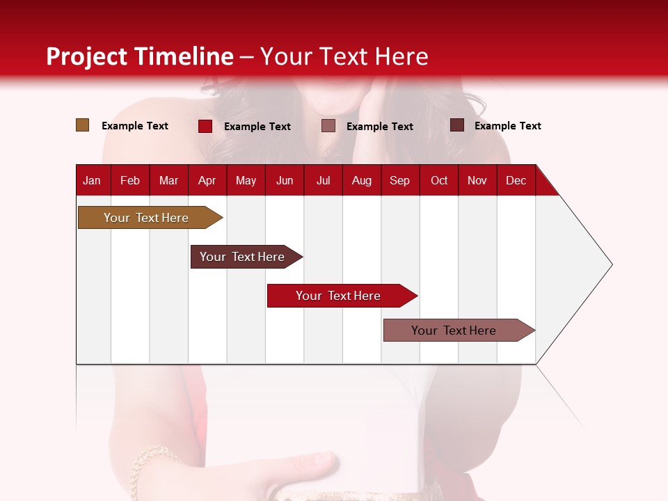 Fashion Isolated Ribbon PowerPoint Template