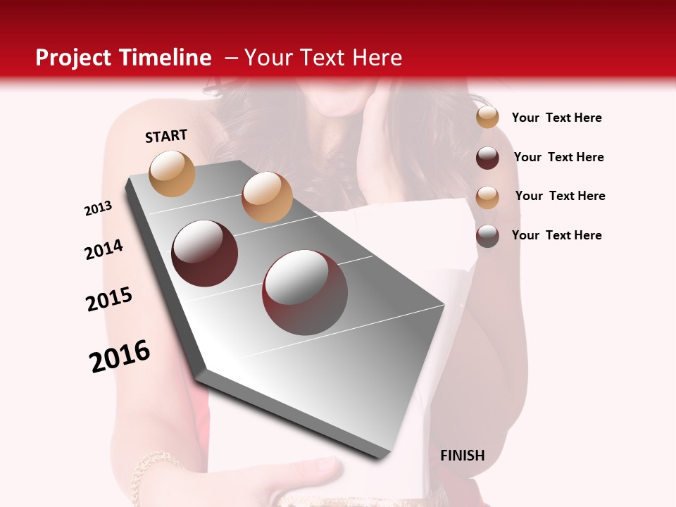 Fashion Isolated Ribbon PowerPoint Template