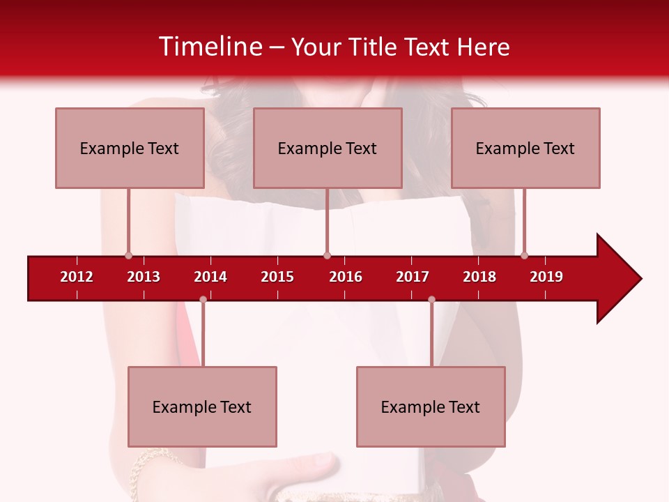 Fashion Isolated Ribbon PowerPoint Template