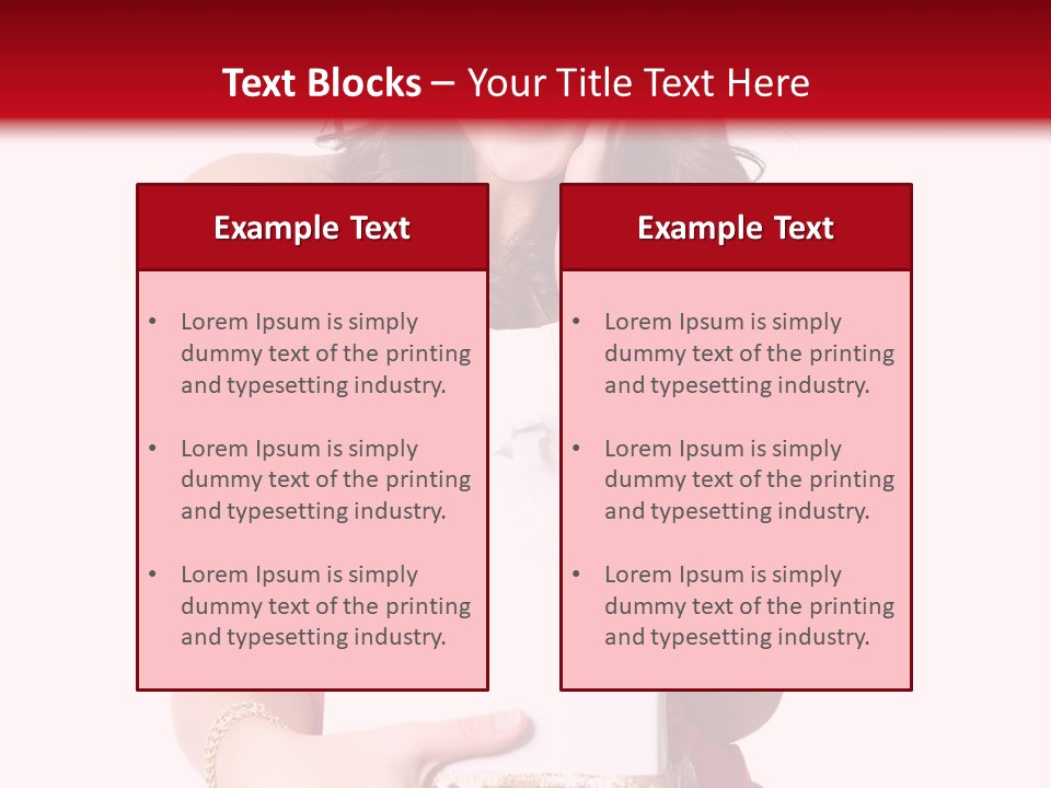 Fashion Isolated Ribbon PowerPoint Template