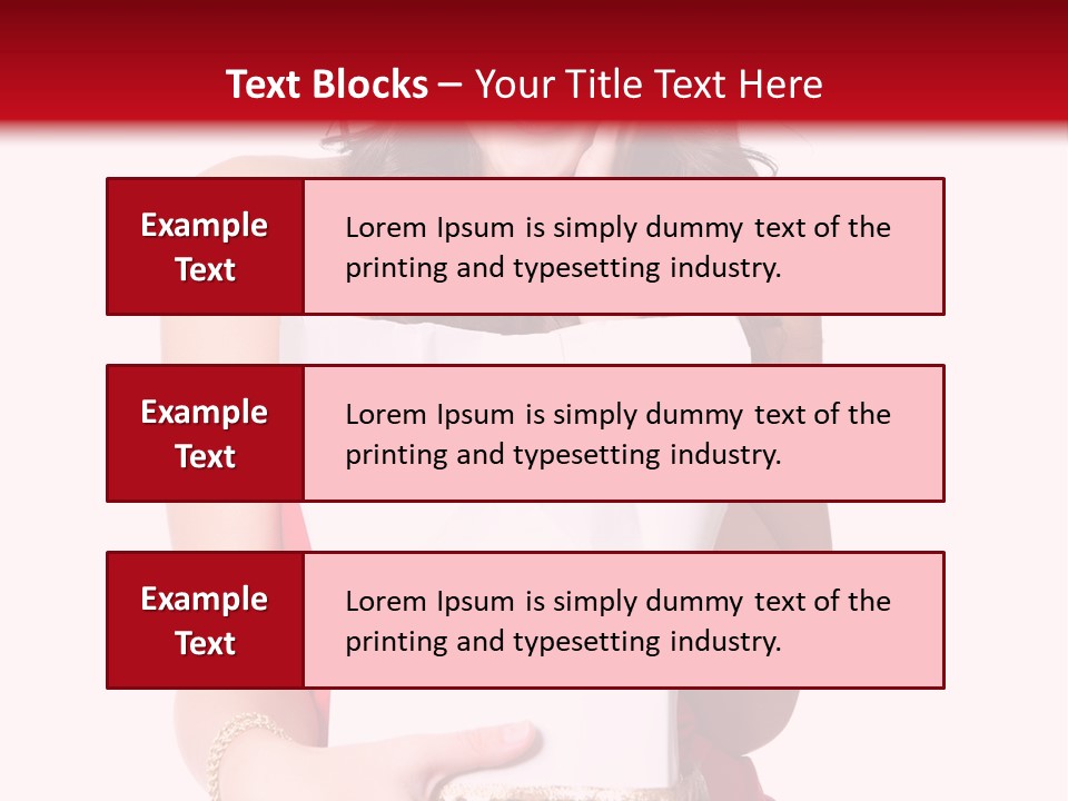 Fashion Isolated Ribbon PowerPoint Template