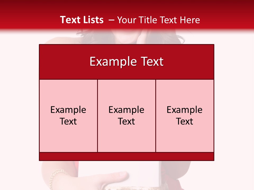 Fashion Isolated Ribbon PowerPoint Template