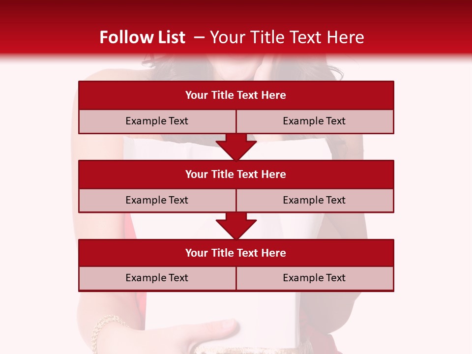 Fashion Isolated Ribbon PowerPoint Template