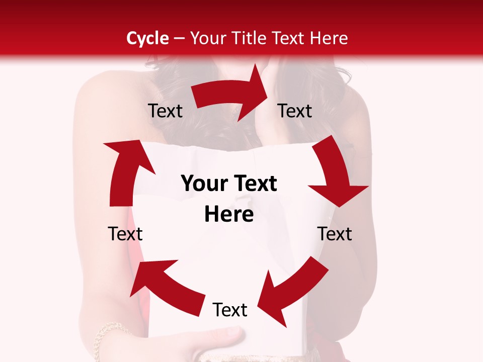 Fashion Isolated Ribbon PowerPoint Template