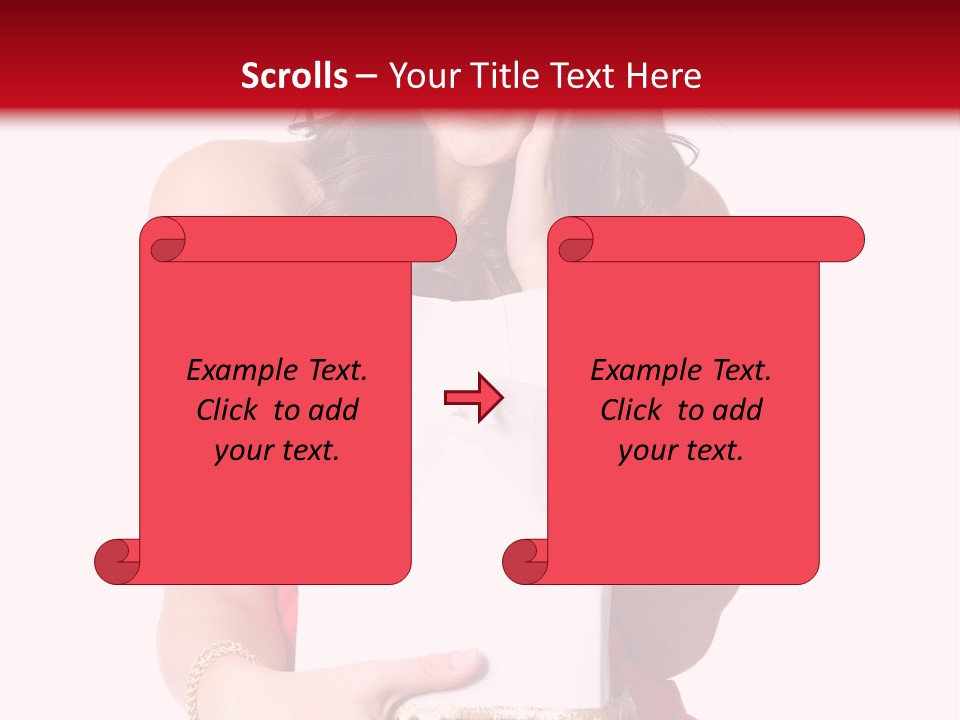 Fashion Isolated Ribbon PowerPoint Template