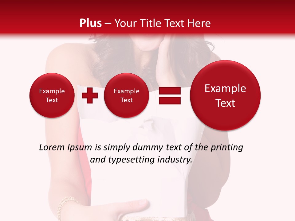 Fashion Isolated Ribbon PowerPoint Template