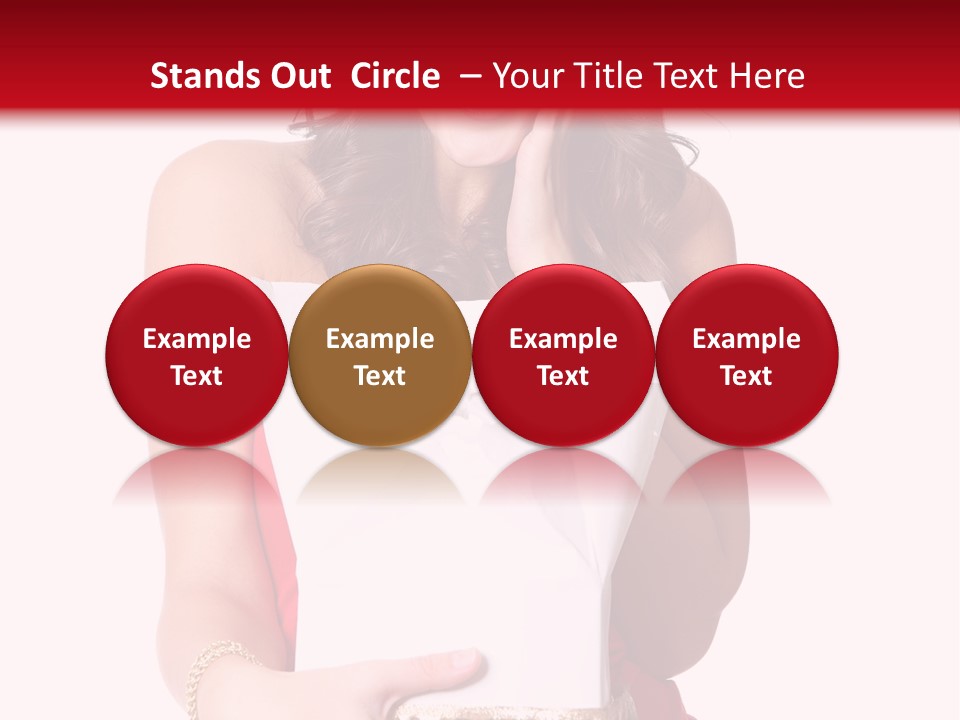 Fashion Isolated Ribbon PowerPoint Template