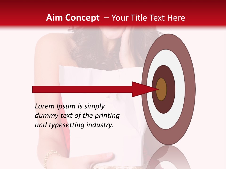 Fashion Isolated Ribbon PowerPoint Template