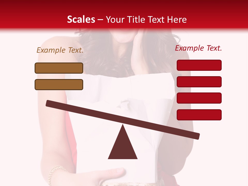 Fashion Isolated Ribbon PowerPoint Template