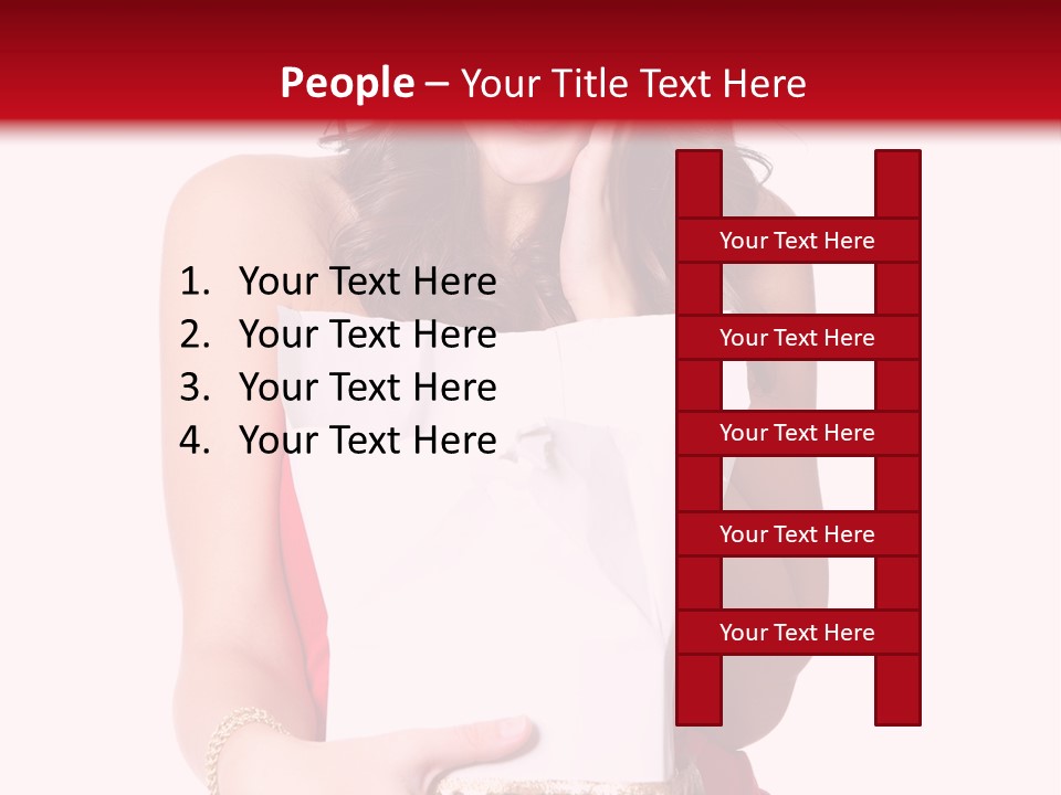 Fashion Isolated Ribbon PowerPoint Template