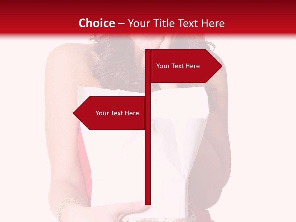 Fashion Isolated Ribbon PowerPoint Template