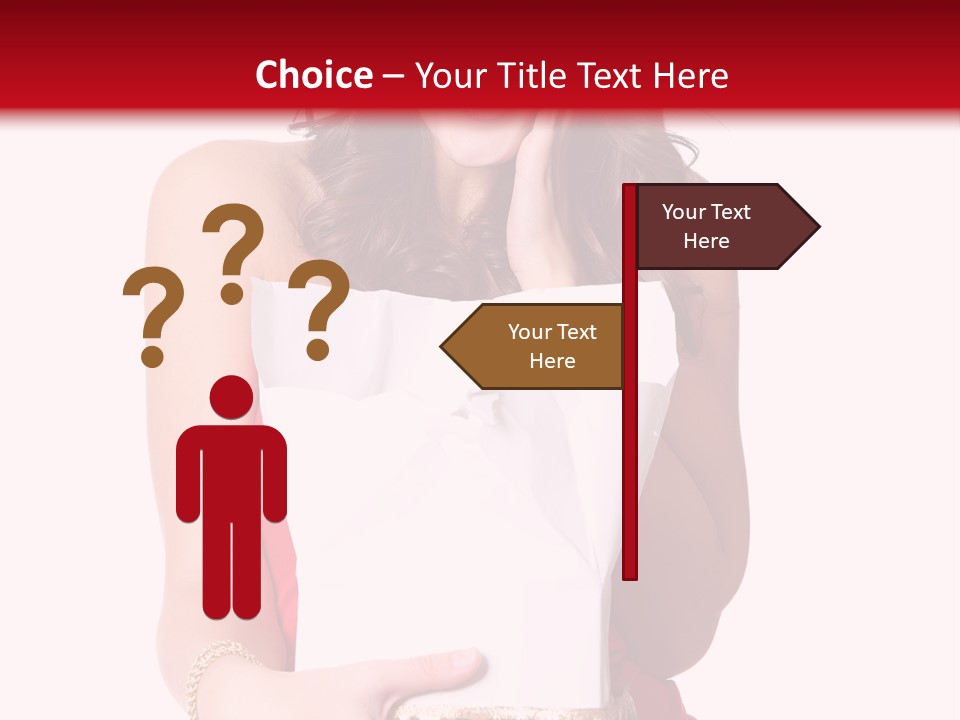 Fashion Isolated Ribbon PowerPoint Template