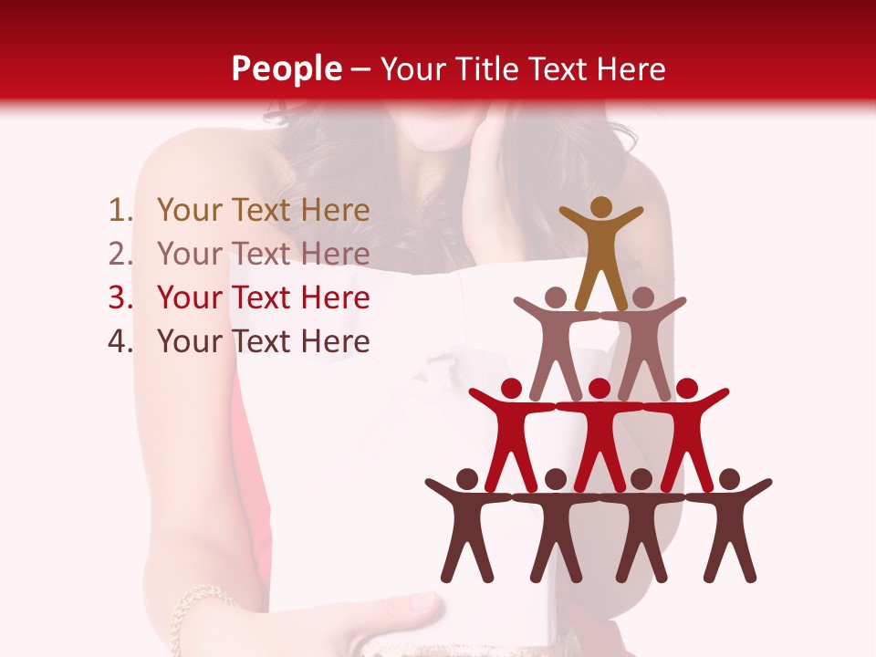 Fashion Isolated Ribbon PowerPoint Template