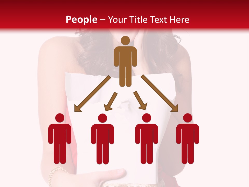 Fashion Isolated Ribbon PowerPoint Template