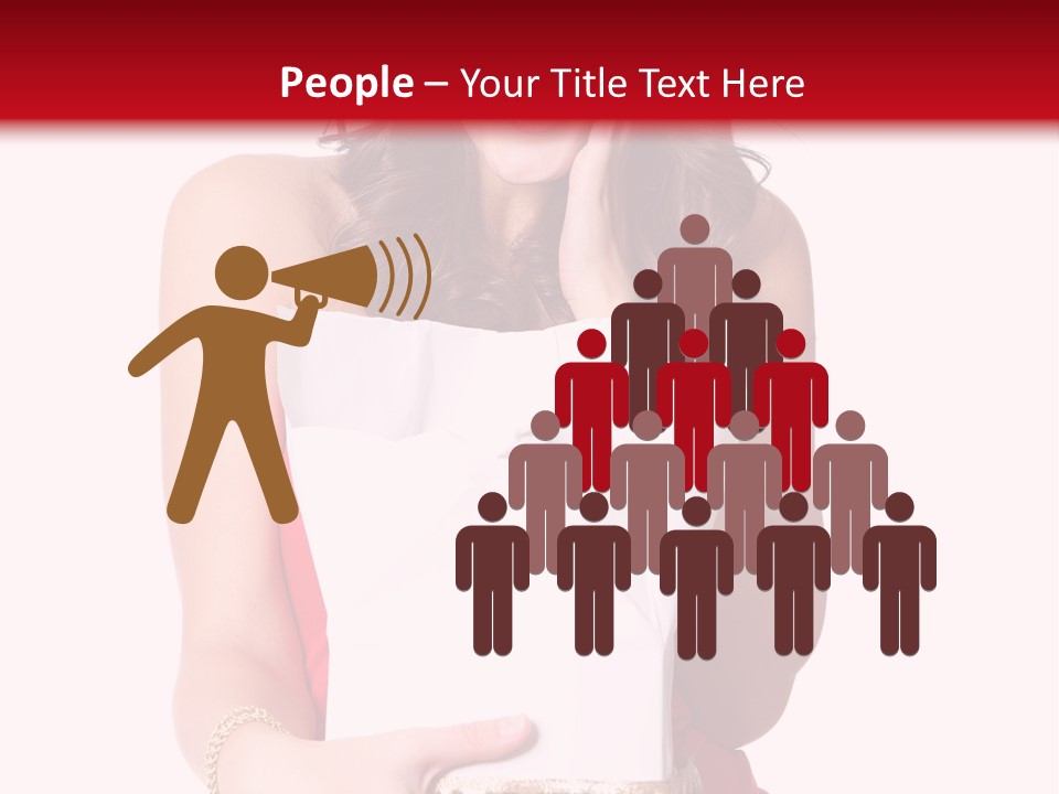 Fashion Isolated Ribbon PowerPoint Template