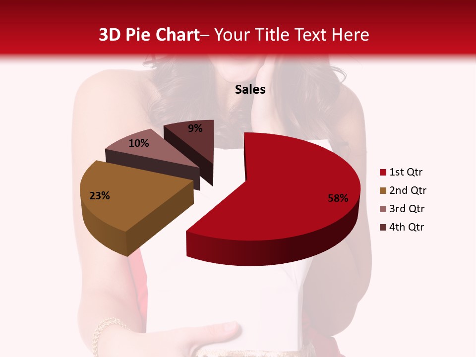 Fashion Isolated Ribbon PowerPoint Template