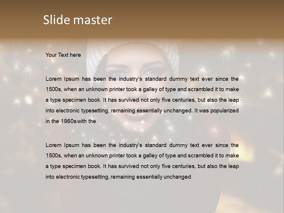 Background Hands Hat PowerPoint Template