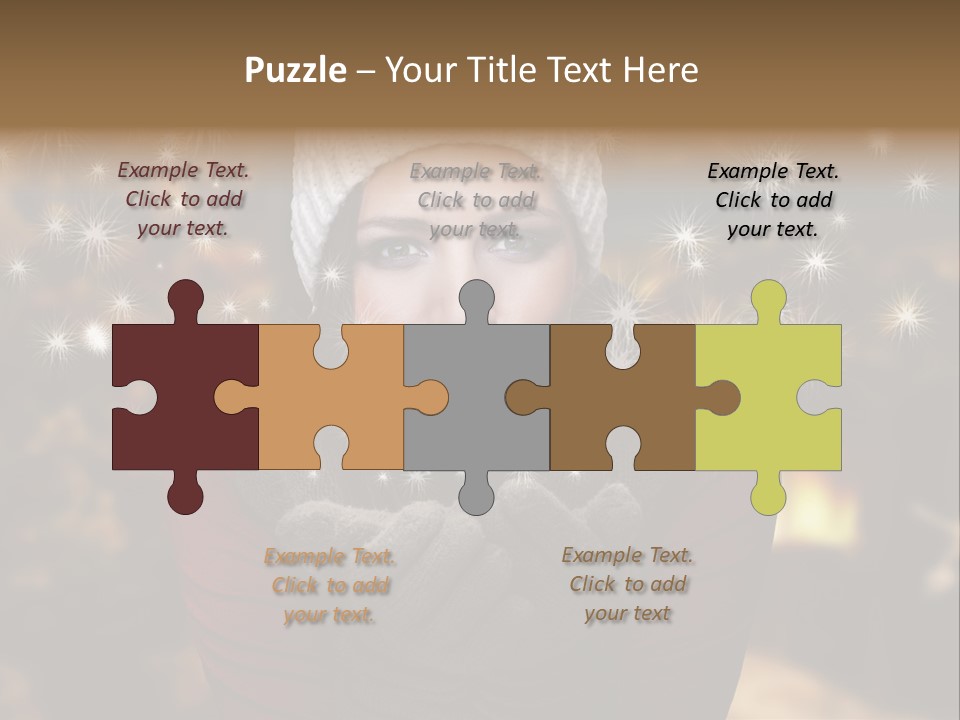 Background Hands Hat PowerPoint Template