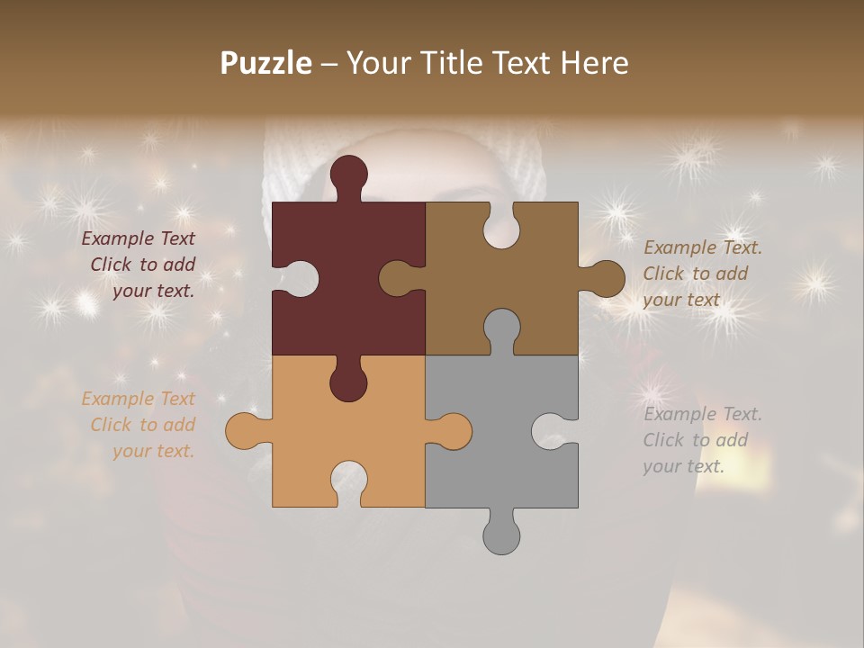 Background Hands Hat PowerPoint Template