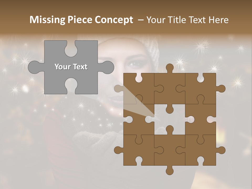 Background Hands Hat PowerPoint Template