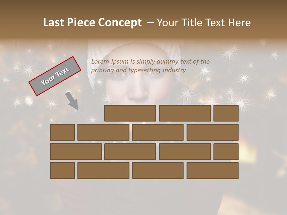 Background Hands Hat PowerPoint Template