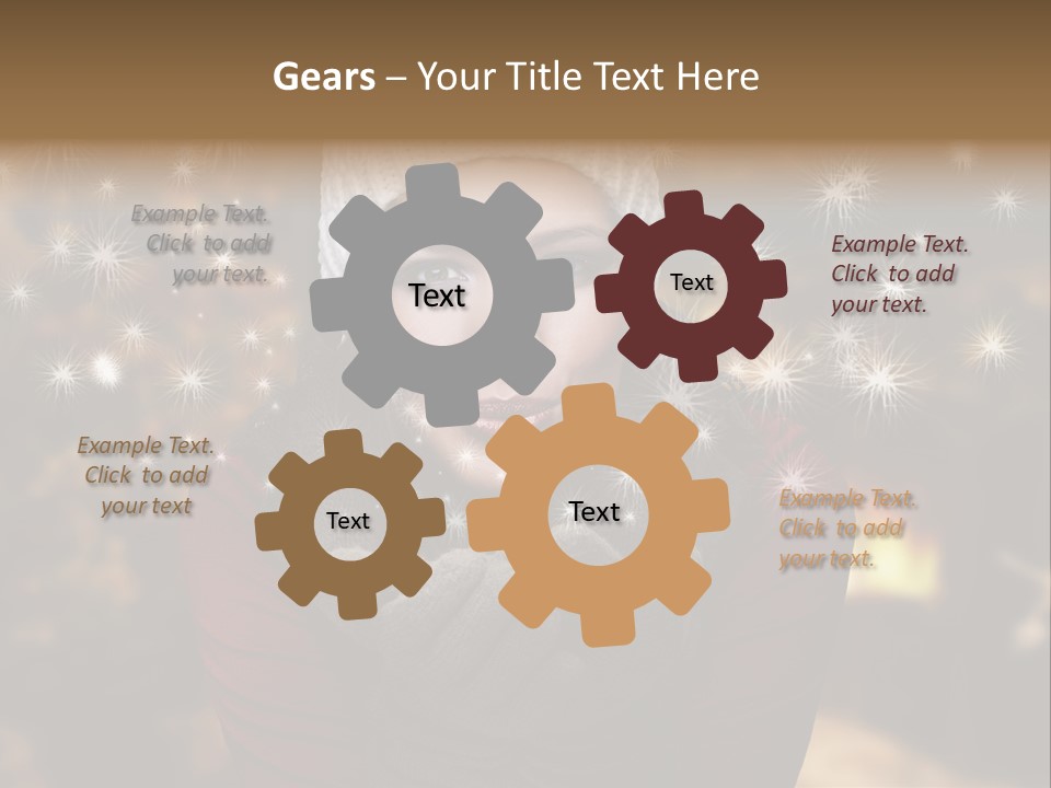 Background Hands Hat PowerPoint Template