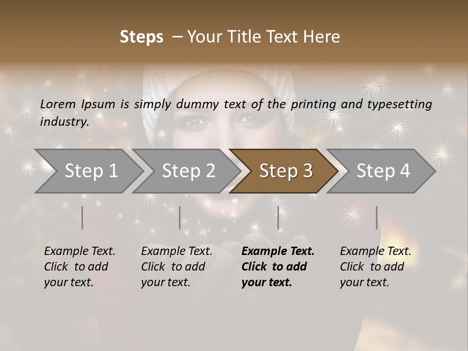 Background Hands Hat PowerPoint Template